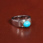 انگشتر فيروزه عجمی مردانه کد 26227