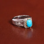 انگشتر فيروزه عجمی مردانه کد 26232