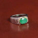 انگشتر زمرد مردانه کد 26242