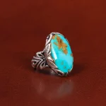 انگشتر فیروزه شجری مردانه کد 26266