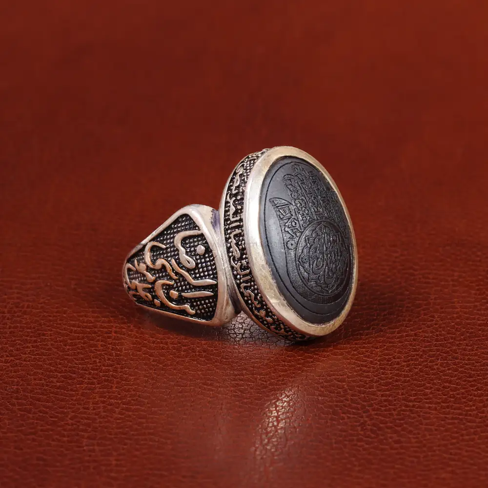 انگشتر حدید مردانه کد 26382