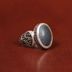 انگشتر حدید مردانه کد 26387