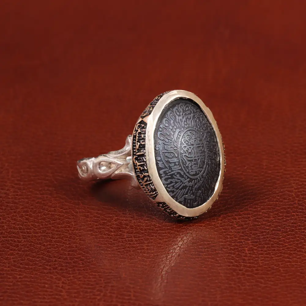 انگشتر حدید مردانه کد 26388