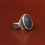 انگشتر حدید مردانه کد 26391