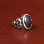 انگشتر حدید مردانه کد 26394