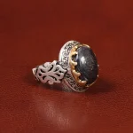 انگشتر حدید مردانه کد 26396