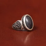 انگشتر حدید مردانه کد 26400