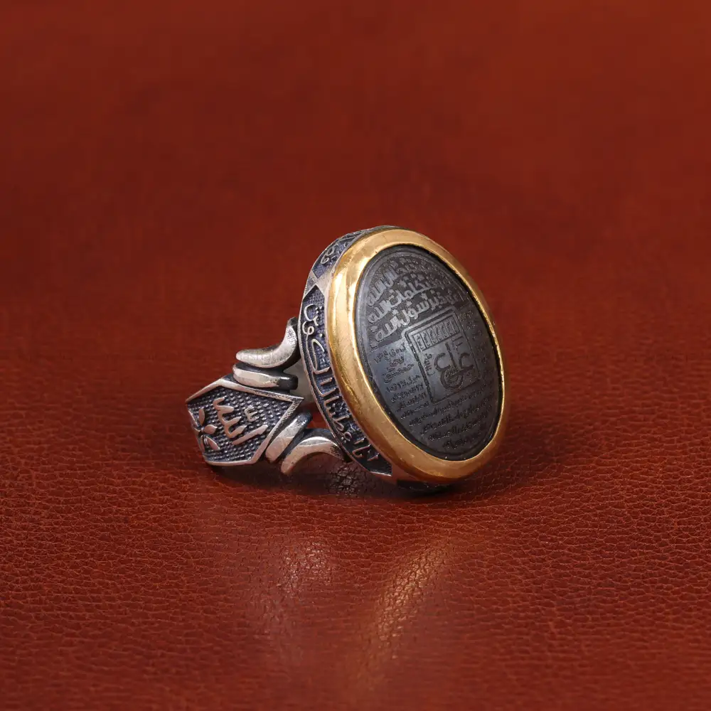 انگشتر حدید مردانه کد 26401