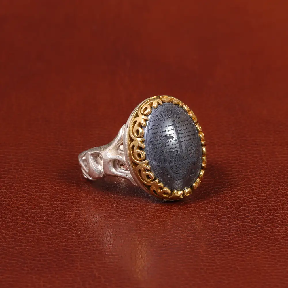 انگشتر حدید مردانه کد 26406