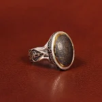 انگشتر حدید مردانه کد 26412