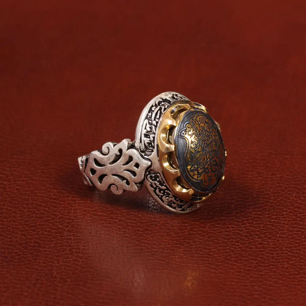 انگشتر حدید مردانه کد 26413