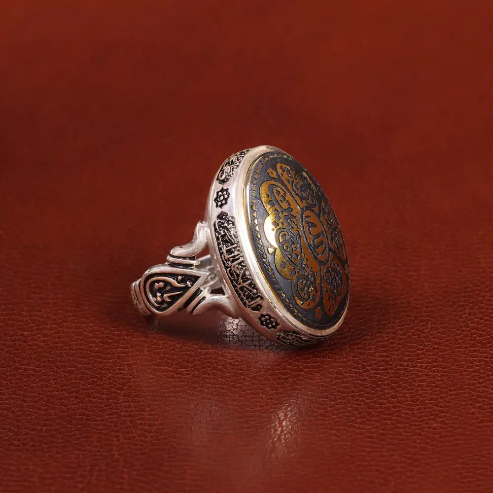 انگشتر حدید مردانه کد 26414