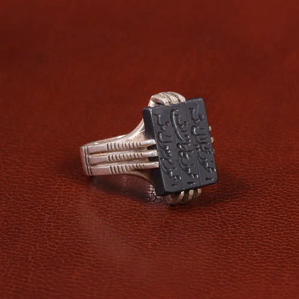 انگشتر حدید مردانه کد 26416