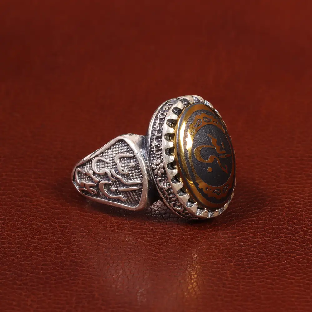 انگشتر حدید مردانه کد 26419