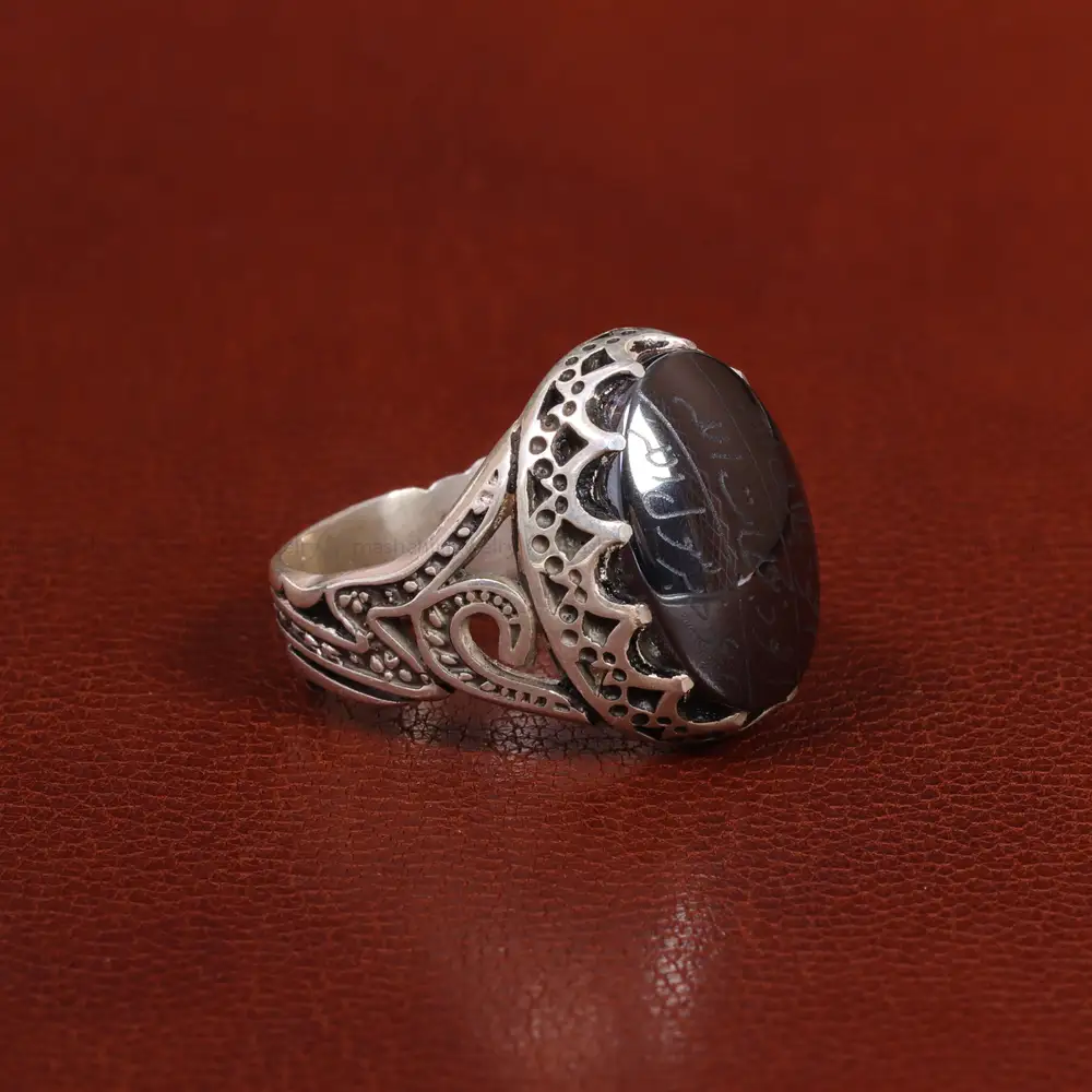 انگشتر حدید مردانه کد 26421