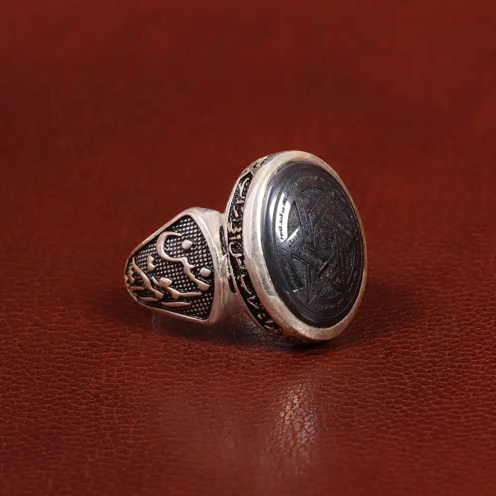انگشتر حدید مردانه کد 26423