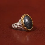 انگشتر حدید مردانه کد 26425