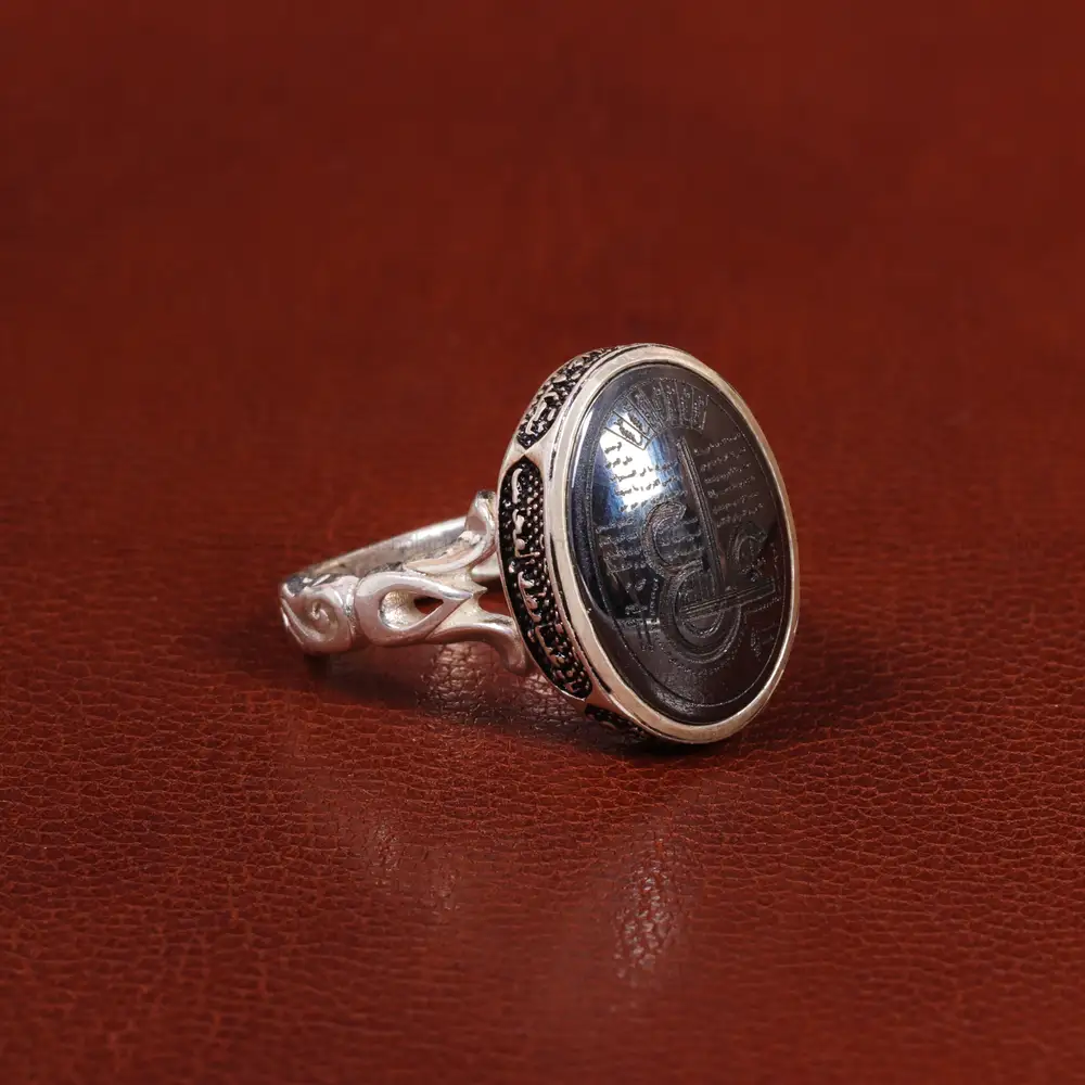 انگشتر حدید مردانه کد 26426