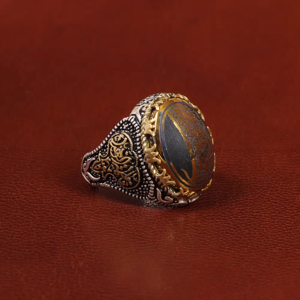 انگشتر حدید مردانه کد 26427