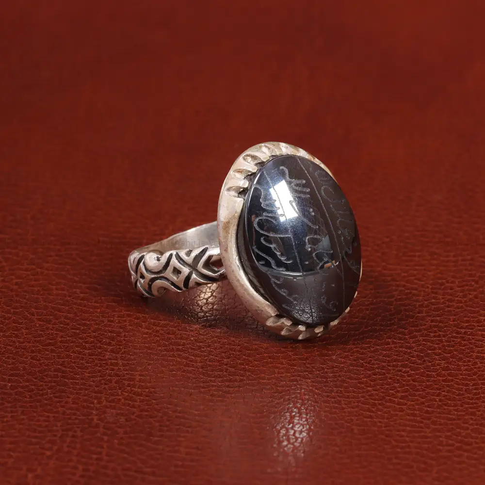 انگشتر حدید مردانه کد 26430