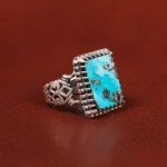 انگشتر فیروزه شجری مردانه کد 26451