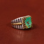 انگشتر فیروزه شجری مردانه کد 26457