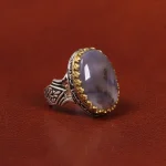 انگشتر عقيق شجر مردانه کد 26465