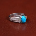 انگشتر فیروزه شجری مردانه کد 26472