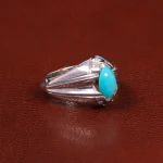 انگشتر فيروزه عجمی مردانه کد 26479