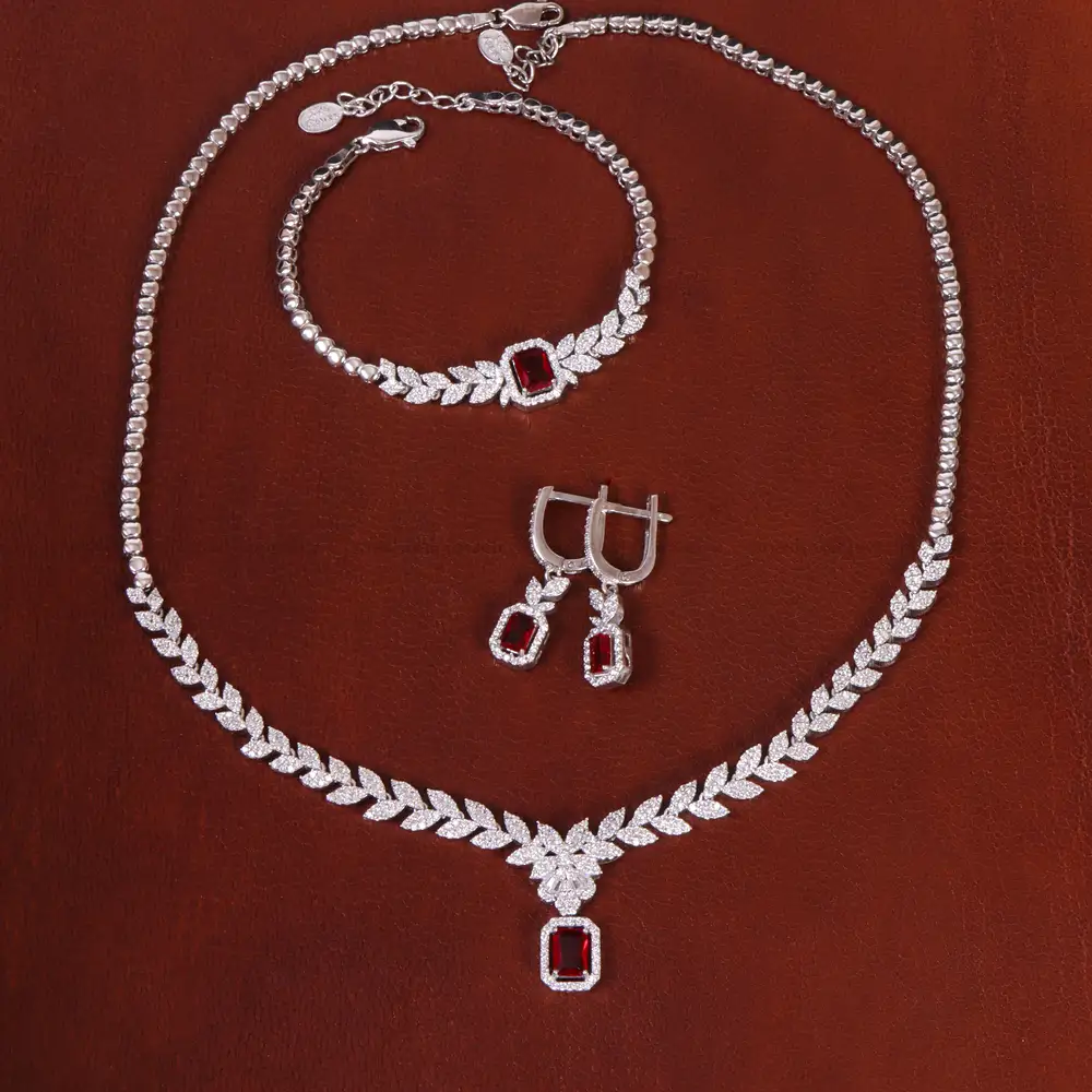سرویس طرح یاقوت سرخ زنانه کد 26496