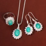 نیم ست فیروزه زنانه کد 26589