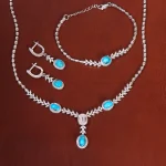 سرویس فیروزه زنانه کد 26607