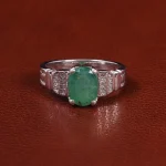 انگشتر زمرد مردانه کد 23704