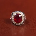 انگشتر یاقوت سرخ مردانه کد 26010