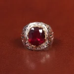 انگشتر یاقوت سرخ مردانه کد 26011