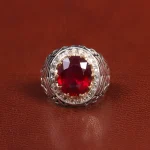 انگشتر یاقوت سرخ مردانه کد 26016
