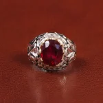 انگشتر یاقوت سرخ مردانه کد 26018