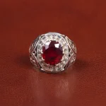 انگشتر یاقوت سرخ مردانه کد 26019