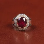 انگشتر یاقوت سرخ مردانه کد 26020