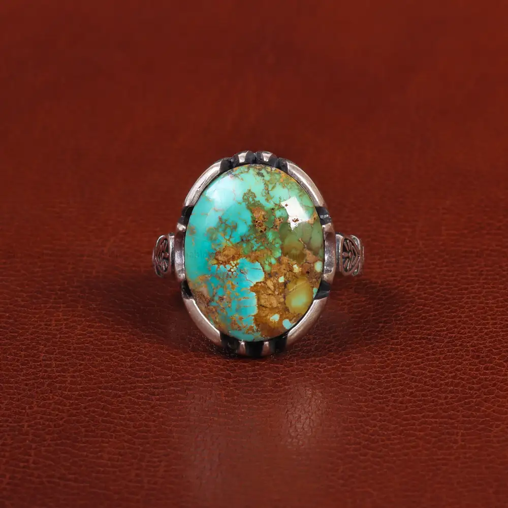 انگشتر فیروزه شجری مردانه کد 26058