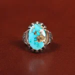 انگشتر فیروزه شجری مردانه کد 26066