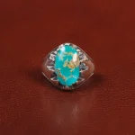 انگشتر فیروزه شجری مردانه کد 26068