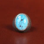 انگشتر فیروزه شجری مردانه کد 26071