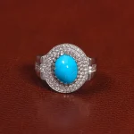 انگشتر فیروزه شجری مردانه کد 26093