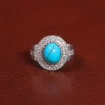 انگشتر فیروزه شجری مردانه کد 26096