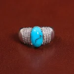 انگشتر فیروزه شجری مردانه کد 26115