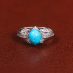 انگشتر فیروزه شجری مردانه کد 26121