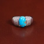 انگشتر فیروزه شجری مردانه کد 26128