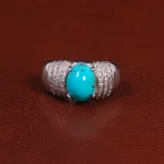 انگشتر فیروزه شجری مردانه کد 26134