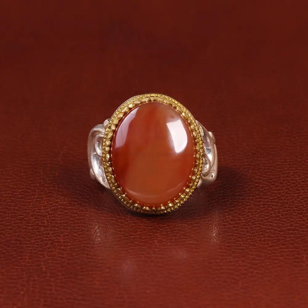 انگشتر عقیق یمن مردانه کد 26148